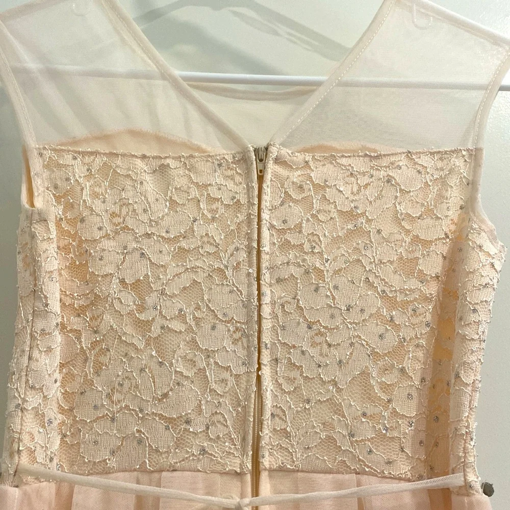 🌺HOST PICK🌺 Speechless Blush Layered Tulle and Lace Dress |Size 14 girls - Picture 8 of 12